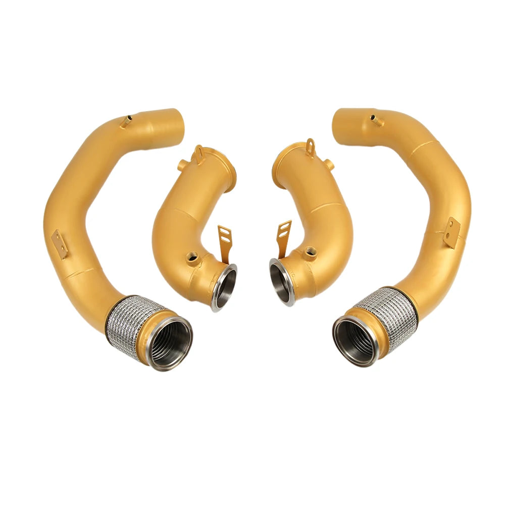 BMW M5 F90 / M8 F91 F92 F93 2018-2023 S63 4.4T Twin-Turbo V8 Ceramic Coated Stainless Steel Downpipes