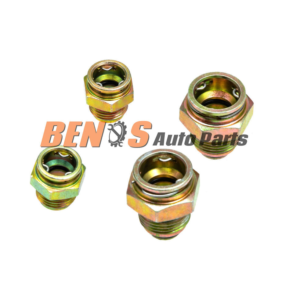 2PCS Adapter Transmission Oil Cooler Connect Fit Radiator 1/2-20UNF 11/16-20UNF