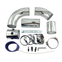 Load image into Gallery viewer, Universal 3 inch Aluminium Intake Pipe Kit - 5 Piece with Silicone Hoses and Clamps