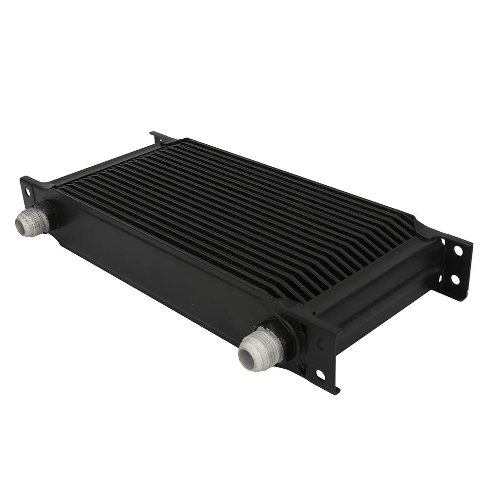 Small Universal Aluminium Oil Cooler 13 x 6.6 x 2 Inch - Engine, Transmission or Differential
