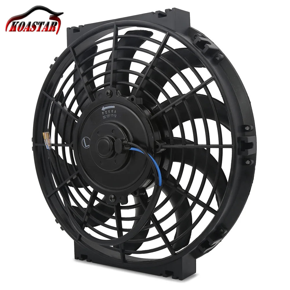 Universal 10 inch 12V Push / Pull Electric Cooling Fan - 80W, 1730 CFM