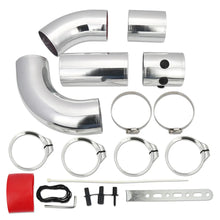 Load image into Gallery viewer, Universal 3 inch Aluminium Intake Pipe Kit - 5 Piece with Silicone Hoses and Clamps
