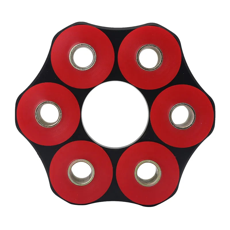 BMW E30 E36 E46 Manual Transmission Drive Shaft Flex Disc Joint, 78 mm / 12 mm, Red and Black