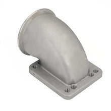 Load image into Gallery viewer, T3 / T4 Turbo 90 Degree V-Band Elbow Adapter Flange - 304 Stainless Steel, 2.5 / 3 / 3.5 inch