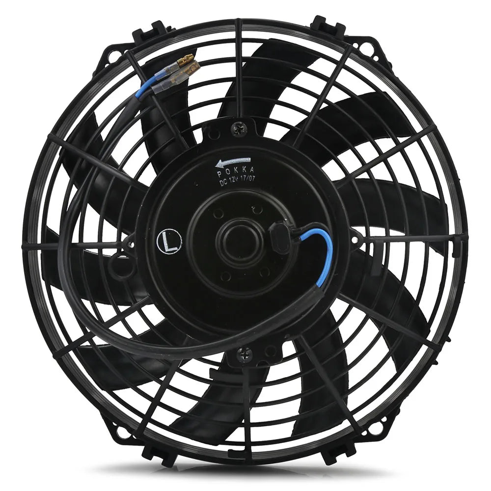 Universal 9 inch 12V 80W Slim Electric Radiator Cooling Fan - Push/Pull with Mount Kit