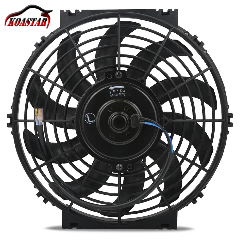 Universal 10 inch 12V Push / Pull Electric Cooling Fan - 80W, 1730 CFM