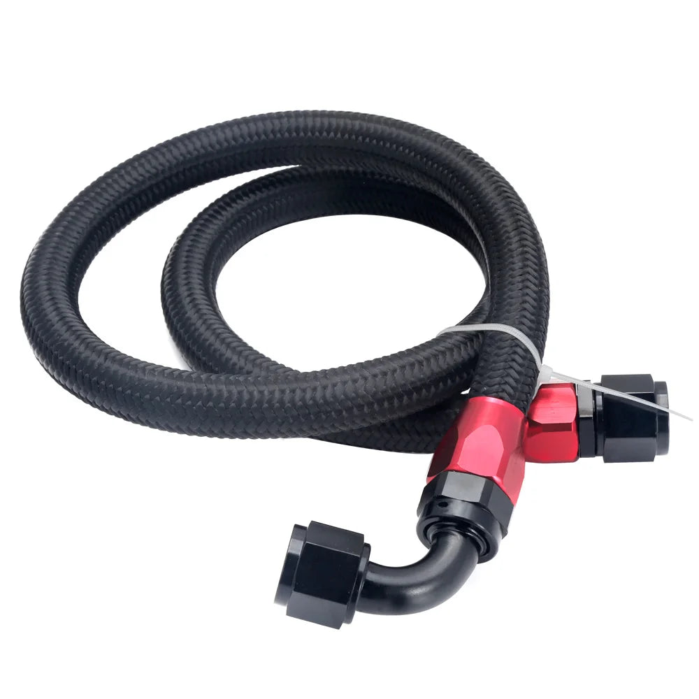 Universal 25-Row Oil Cooler Kit 10AN with Relocation Lines - Aluminium, M20x1.5