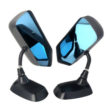 Load image into Gallery viewer, F1 Style Real Carbon Fibre Side Mirrors with Blue Tint Glass and Metal Brackets - Left and Right Pair
