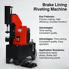 Load image into Gallery viewer, Semi-Automatic Brake Shoe Riveting Machine High Efficiency Adjustable Pressure for Commercial Vehicle Maintenance Workshop