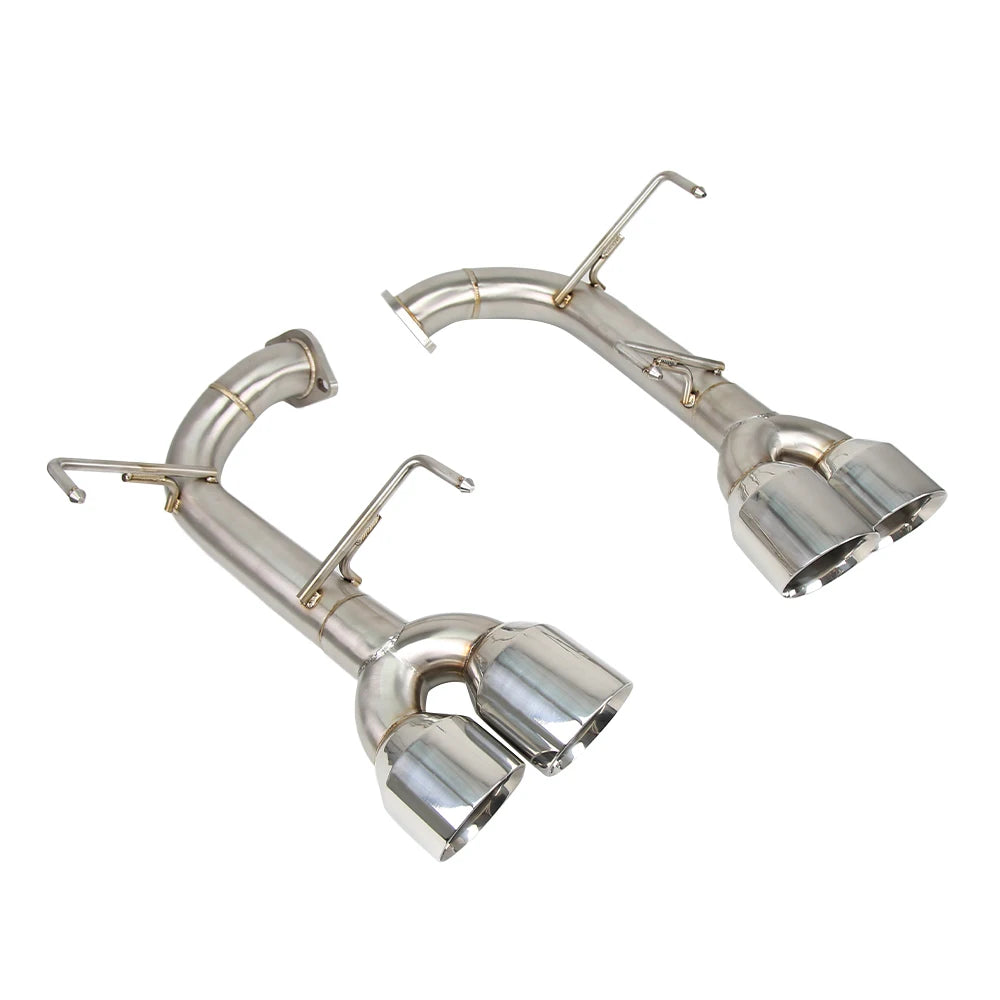 Subaru WRX / WRX STI 2015-2021 Polished Stainless Axle-Back Muffler Delete Exhaust with Polished Quad Tips