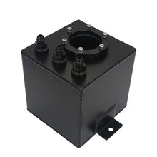 Load image into Gallery viewer, Universal 2L Aluminium Fuel Surge Tank with 6AN Fittings - Raw / Black