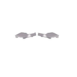 VW ID.6 X 2021+ Rear Bumper Chrome Side Trim Strip L/R 12D853841