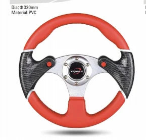 Universal 3-Spoke Modified Racing Steering Wheel 320 / 350 mm – VW, BMW, Porsche