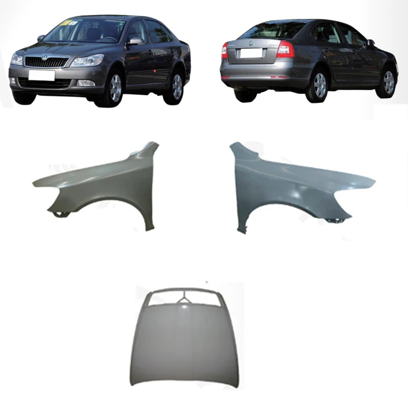 Skoda Octavia Mk2 (A5) 2004–2013 Front Fender LH / RH and Bonnet L120821105 L120821106 1ZD823031