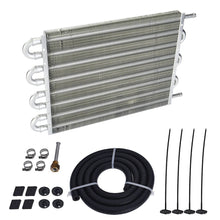 Load image into Gallery viewer, Universal 8-Row Aluminium Plate and Fin Automatic Transmission Oil Cooler - 6AN, 15.5 x 10 x 0.75 inch