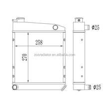 Load image into Gallery viewer, Alloy Radiator for Austin Core Size270*258*50mm Rover Mini Cooper 1967