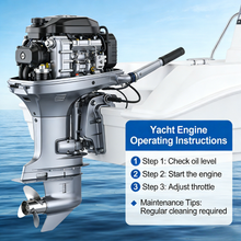 Load image into Gallery viewer, Eco-Friendly 60HP Outboard Motor | Low Emission &amp; Quiet Operation | Ideal for Luxury Yachts &amp; Family Boating | Long Service Life