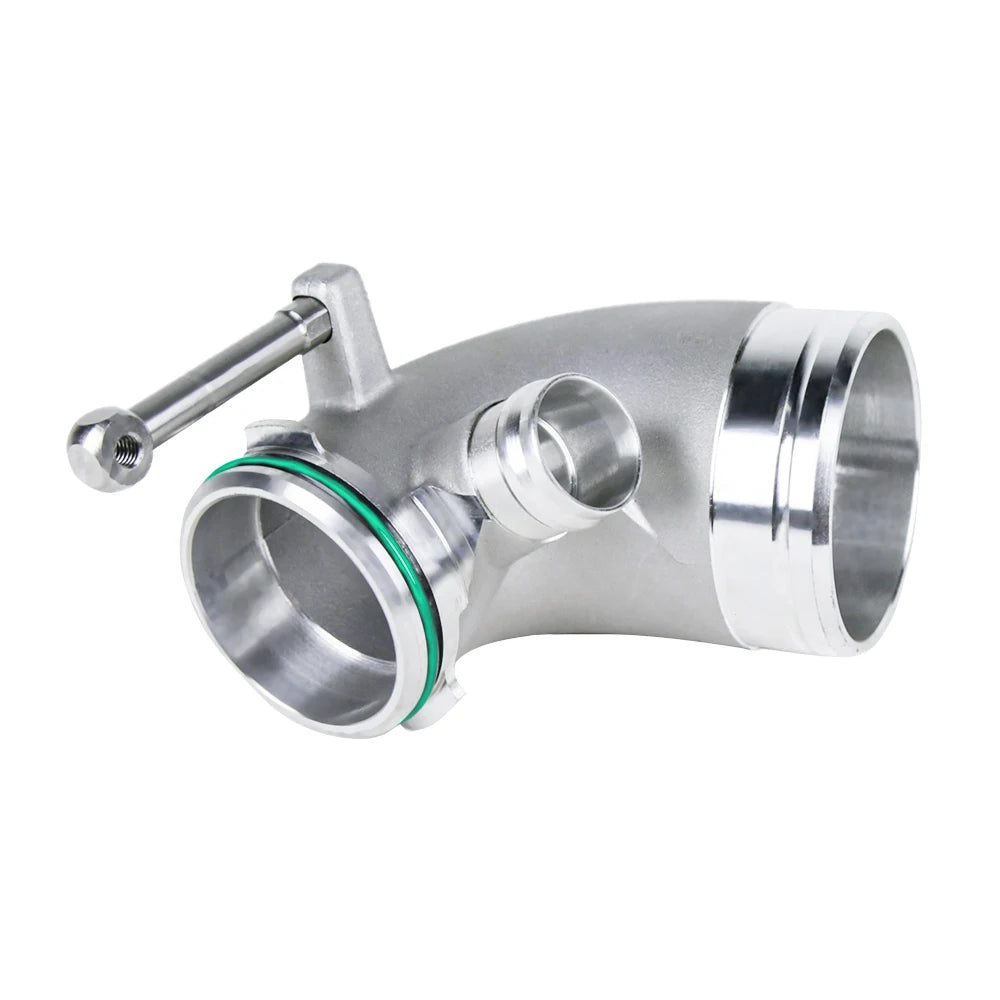 VW Golf GTI MK7 / Audi A3 S3 TT MK3 2.0T Silver Aluminium Integrated Turbo Inlet Elbow 59mm 70mm