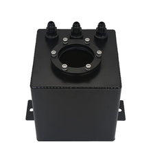 Load image into Gallery viewer, Universal 2L Aluminium Fuel Surge Tank with 6AN Fittings - Raw / Black