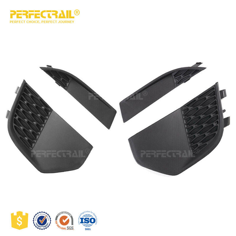 PERFECTRAIL LR061230 LR061231 LR061235 LR061236 Car Front Fog Lamp Cover Frame Grille for Land Rover Discovery Sport L550 2014-