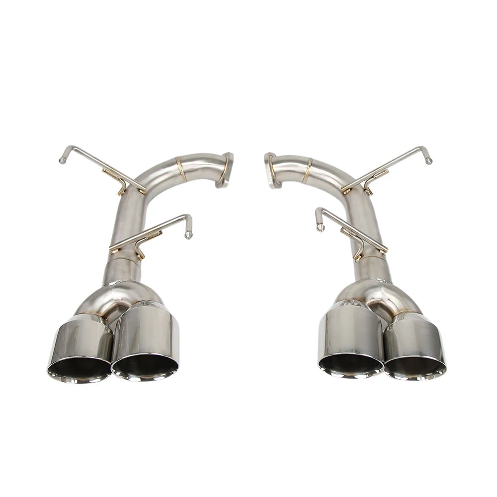 Subaru WRX / WRX STI 2015-2021 Polished Stainless Axle-Back Muffler Delete Exhaust with Polished Quad Tips