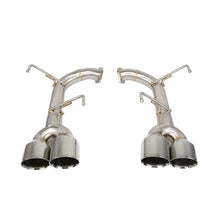 Load image into Gallery viewer, Subaru WRX / WRX STI 2015-2021 Polished Stainless Axle-Back Muffler Delete Exhaust with Polished Quad Tips