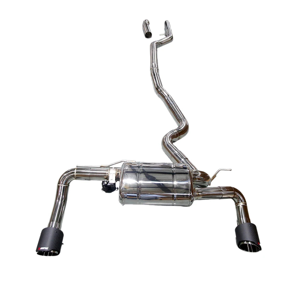 BMW 320i 328i F30 N20 N26 2.0T Stainless Steel 2-Tip Valved Sport Catback Exhaust System
