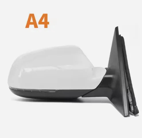 Audi A4 Right Side Door Mirror Assembly White 8K1857410A