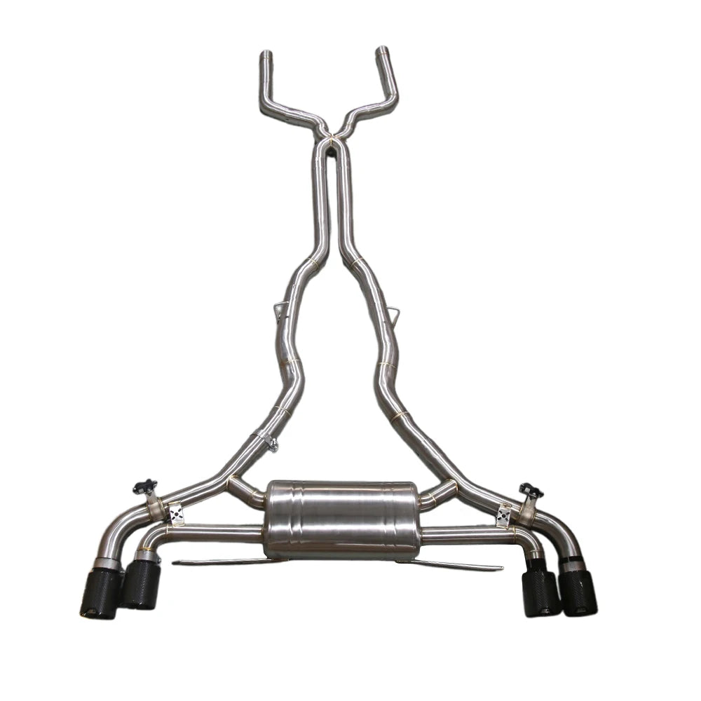 BMW X5 M F95 / X6 M F96 2020-2023 S63 4.4T V8 Stainless Steel Quad-Tip Valved Cat-Back Exhaust