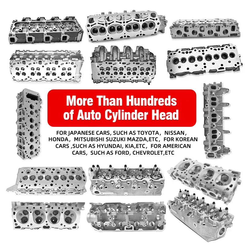 Car Aluminum Auto Engine Cylinder Head Assembly for TOYOTA Land Cruiser Hiace Corolla Camry Dyna Hilux 1hz 5l 2e 2tr 1kz 2l 2c