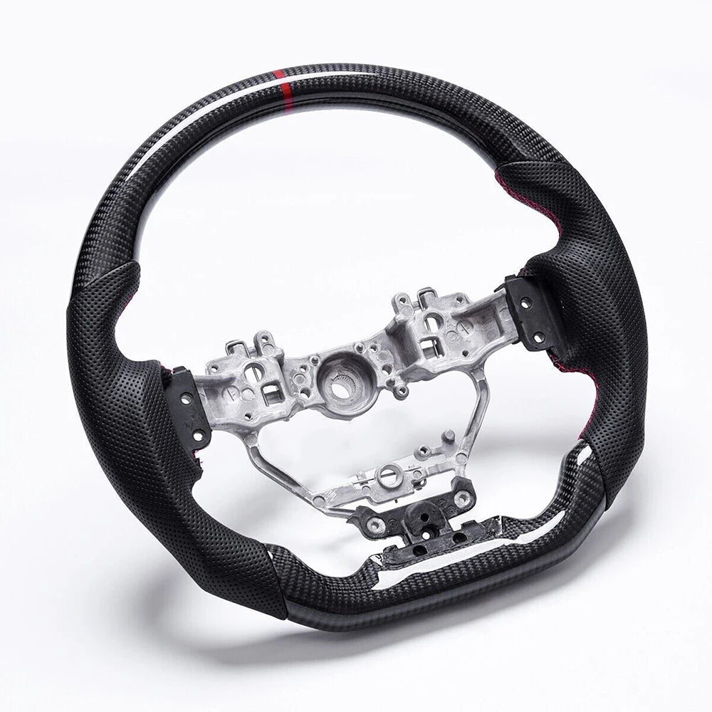 Lexus IS250 / IS350 / RX350 2013-2019 Real Carbon Fibre Flat-Bottom Sport Steering Wheel - Black