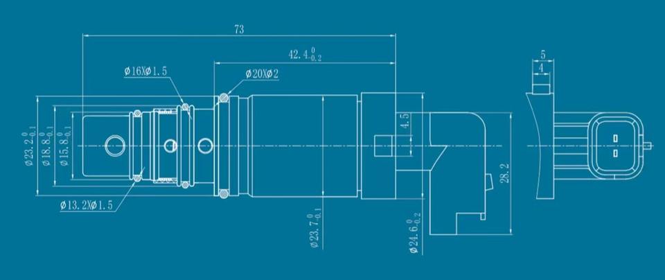 Electronic Control Valve for SD6C12 Compressor, Fits Citroen/Peugeot 307