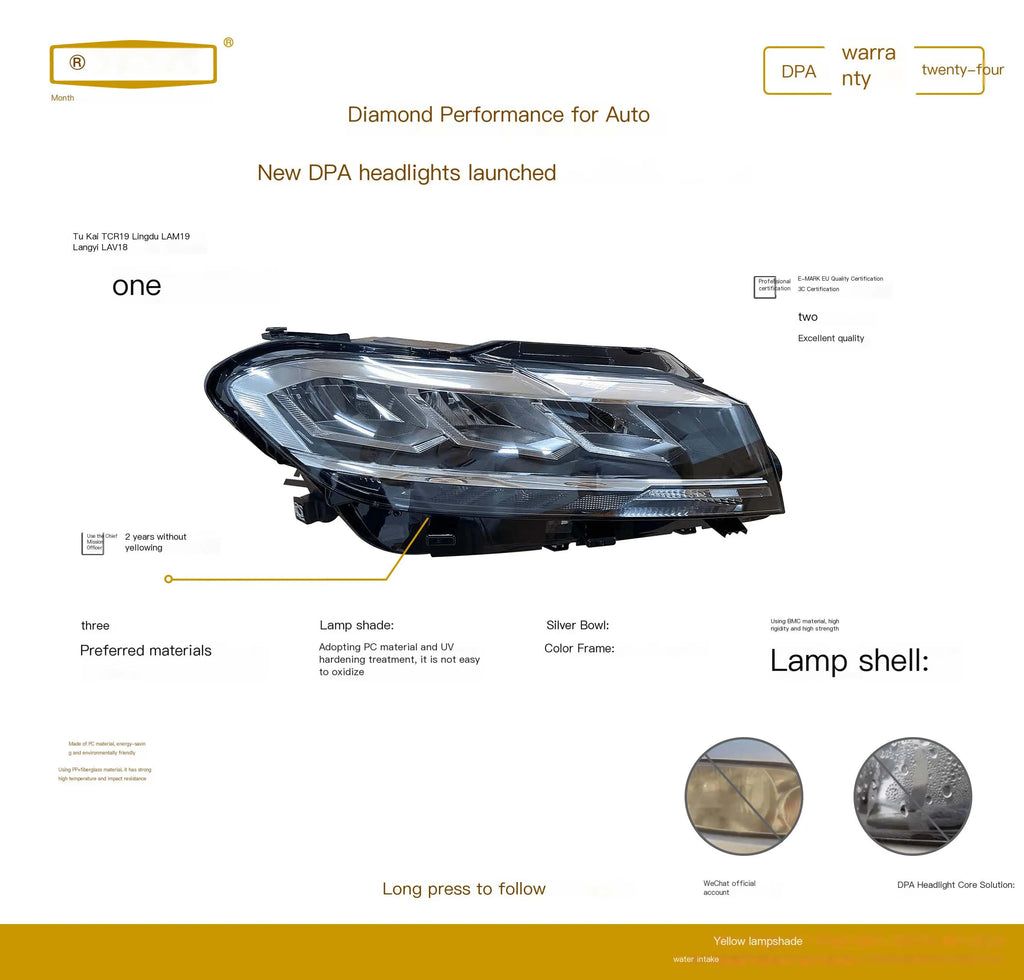 VW Golf LED Headlight Assembly 5HG941006