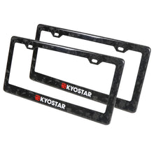Load image into Gallery viewer, Forged Carbon Fibre Licence Plate Frame - Black, US Plate Size