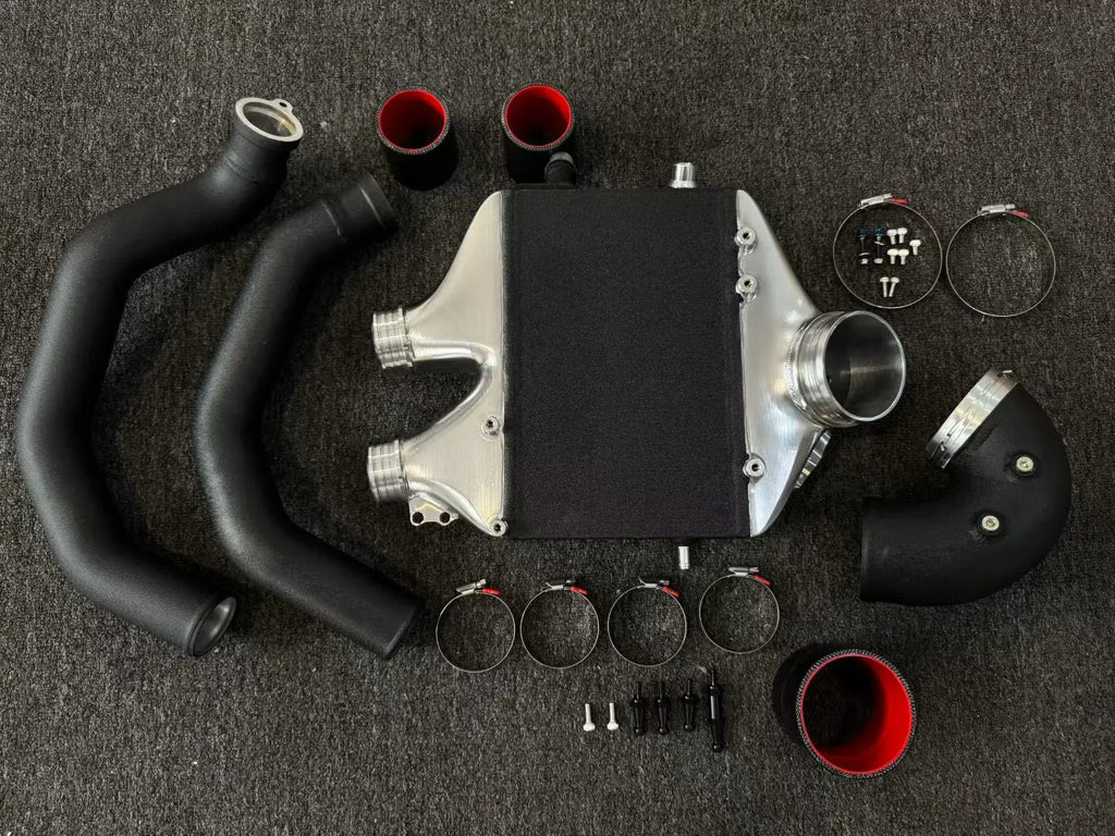 BMW 2015-2020 M2 F80 M3 F82 F83 M4 S55 Top Mount Intercooler Kit with Charge Pipes - Aluminium