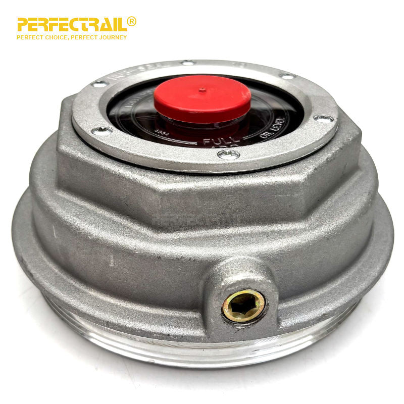 PERFECTRAIL 343-4075 Wholesale Heavy Duty Truck Parts Screw-On Aluminum Wheel Hub Center Cap for American Truck Trailer Axles