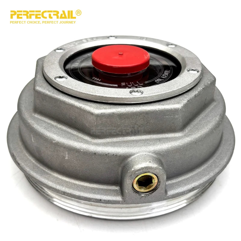 PERFECTRAIL 343-4075 Wholesale Heavy Duty Truck Parts Screw-On Aluminum Wheel Hub Center Cap for American Truck Trailer Axles