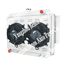 Load image into Gallery viewer, 4-Row Aluminum Radiator For 1967-1969 Chevy Camaro Pontiac Firebird Small Block