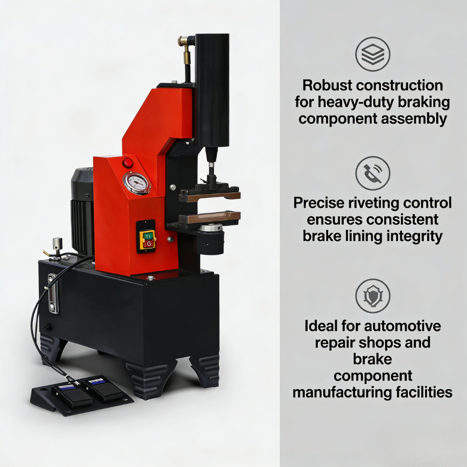 Electric Brake Lining Riveting Machine Precise Control Consistent Riveting for Automotive Aftermarket Customizable