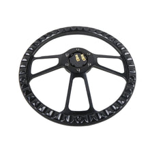 Load image into Gallery viewer, Universal 14 inch 355 mm Black Microfibre Leather 4-Spoke Sport Steering Wheel