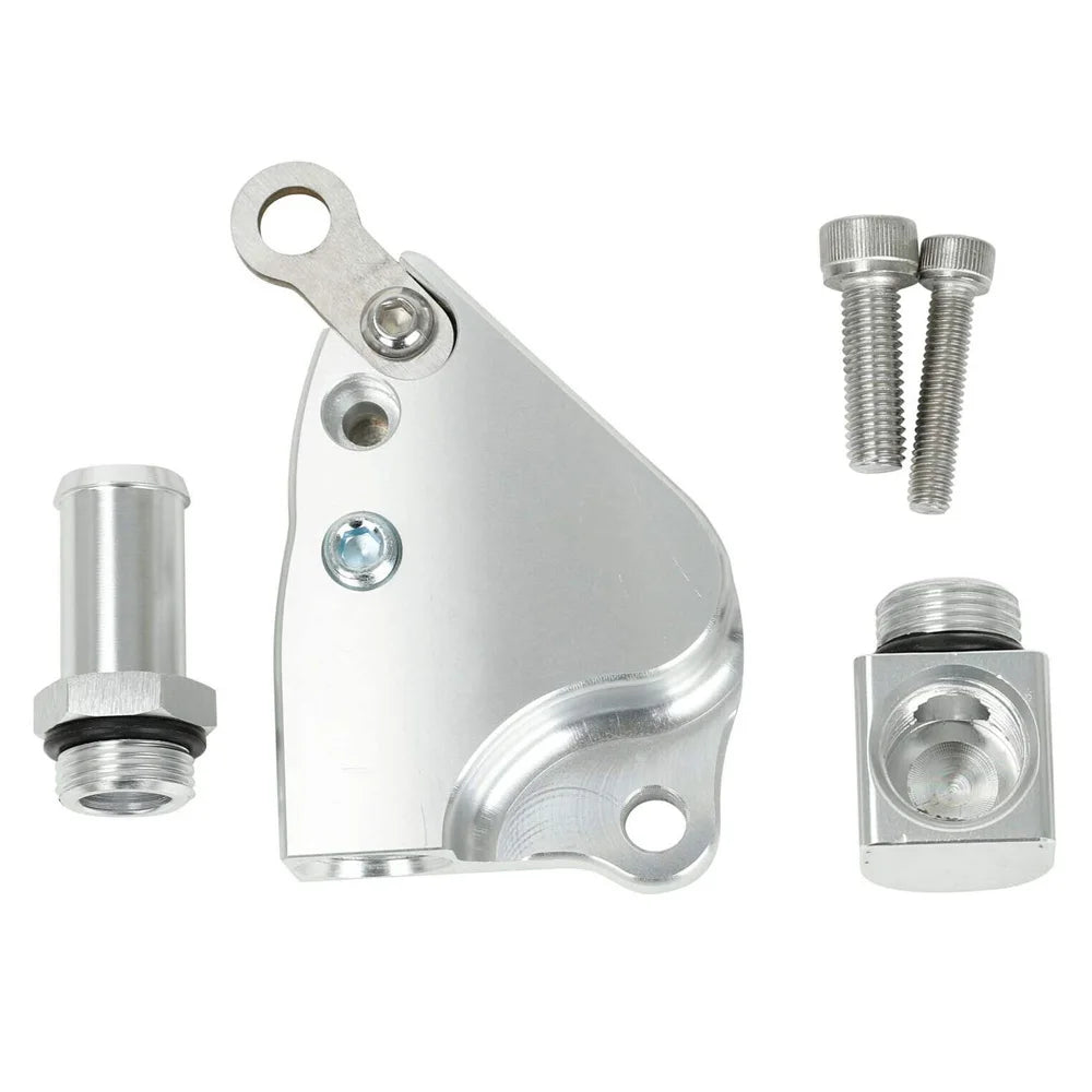 Honda / Acura K-Series K20 K24 Swap Intake Manifold Coolant Adapter Plate - Polished Aluminium