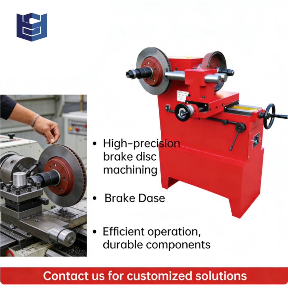 Portable Brake Disc Lathe Easy Operation On-Site 220V Brake Drum Disc Cutting Machine for Auto Repair