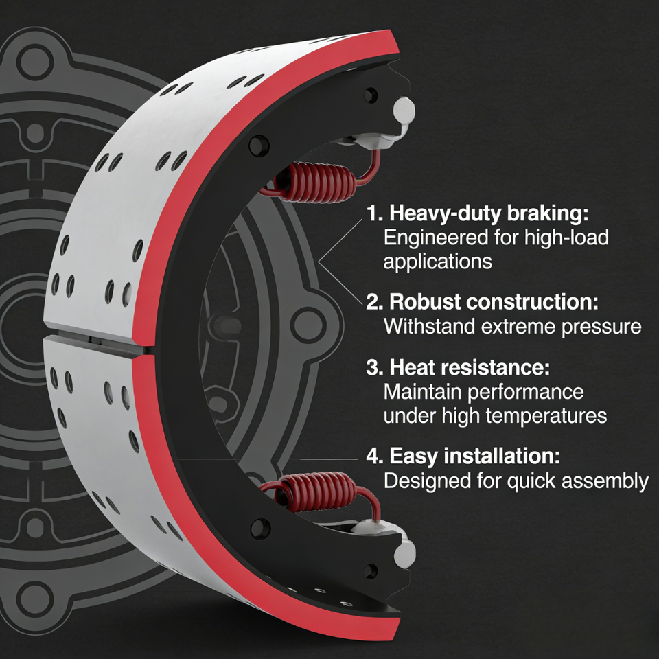 Premium Iron Made of High-Quality Steel Truck Parts Brake Shoes for General Manufacturing & Universal Vehicle Adaptation