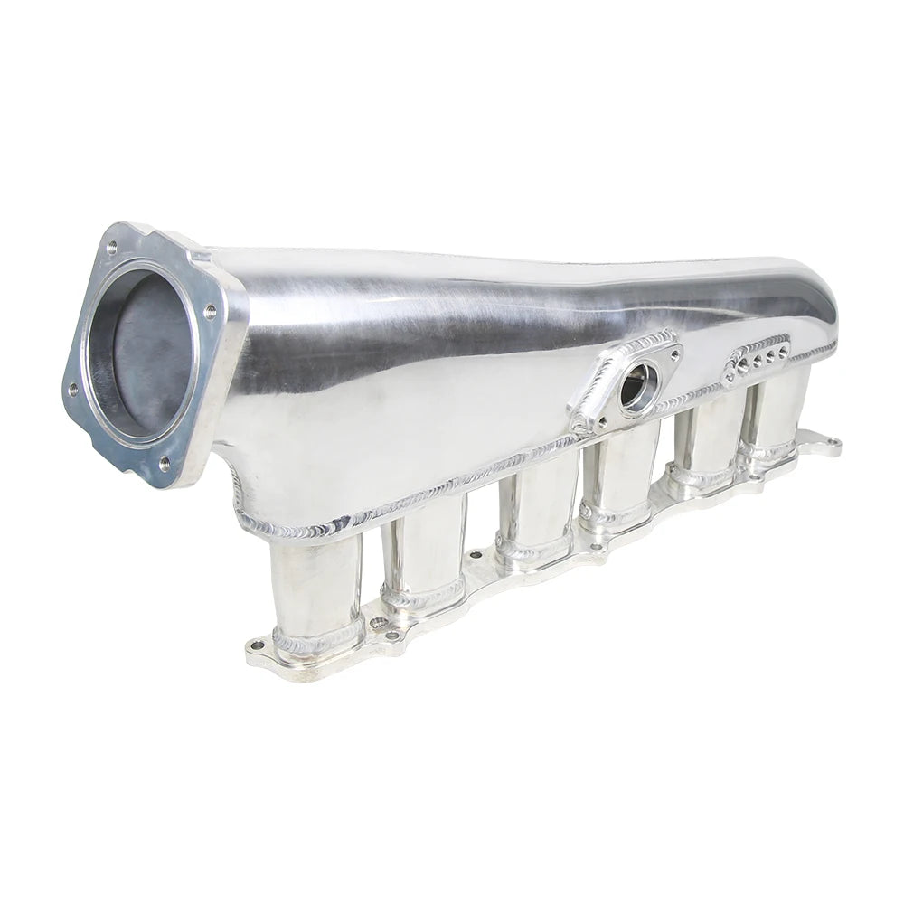 Toyota 2JZ Silver Billet Aluminium Intake Manifold with Throttle Body and Fuel Rail