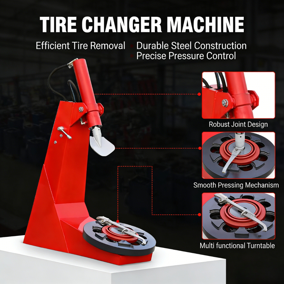 All-in-One Tire Service Machine, Fast Tire Installation & Removal, Durable, Suitable for Professional Workshops