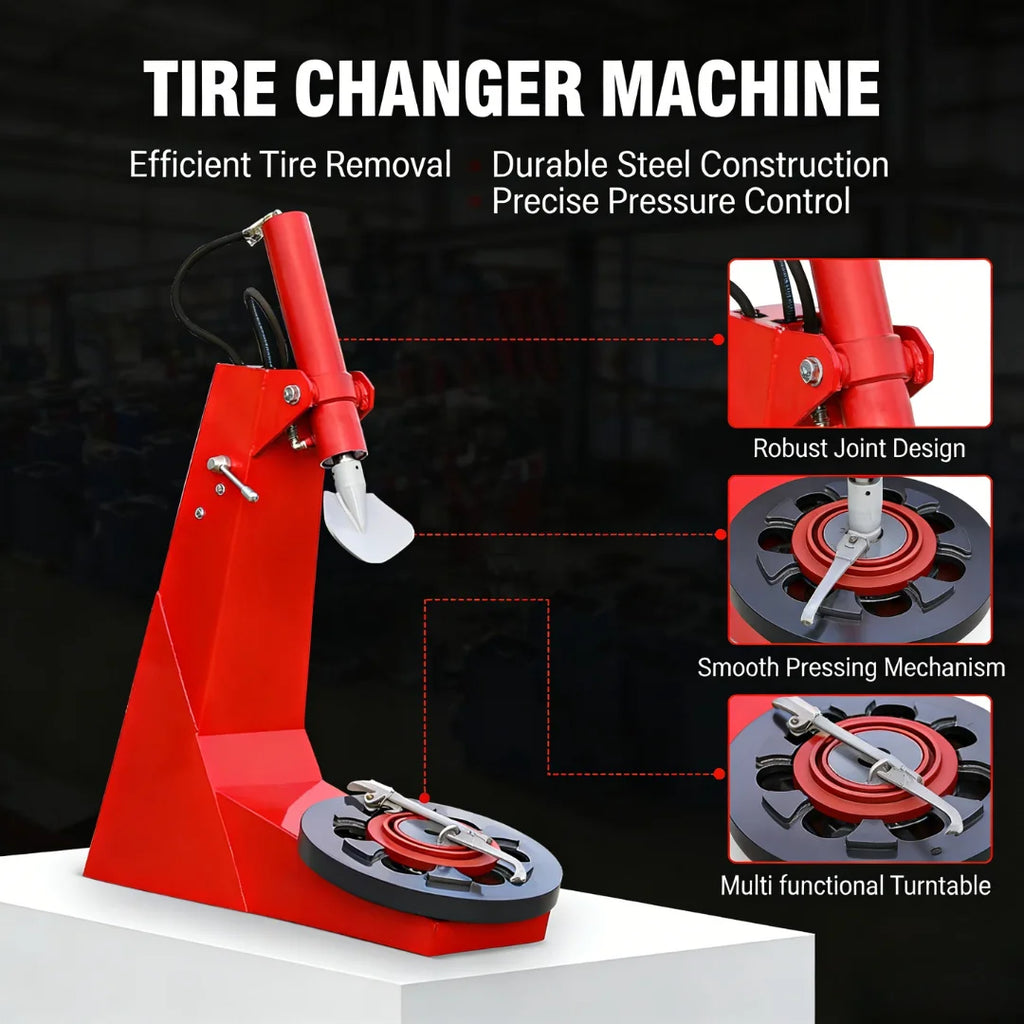 All-in-One Tire Service Machine, Fast Tire Installation & Removal, Durable, Suitable for Professional Workshops