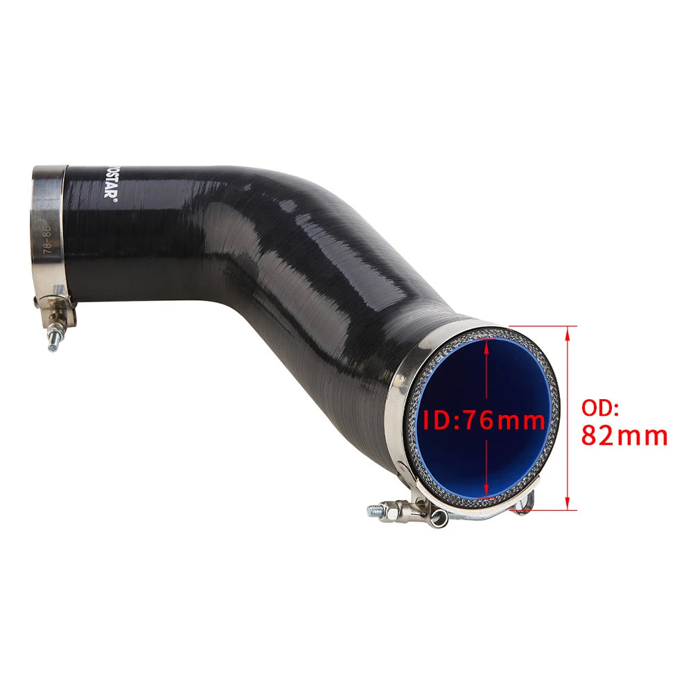 VW Golf Mk7 / Audi A3 / S3 Silicone Turbo Inlet Elbow, Turbo Intake Hose and Muffler Delete Set