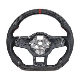 VW Golf GTI / Golf R / R-Line Mk7 / Mk7.5 2013-2020 Carbon Fibre and Leather Sport Steering Wheel