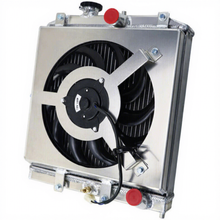 Load image into Gallery viewer, 2 Rows Radiator Shroud Fan Kit for Honda Civic EG EK DEL SOL Integra B16 B18 D15