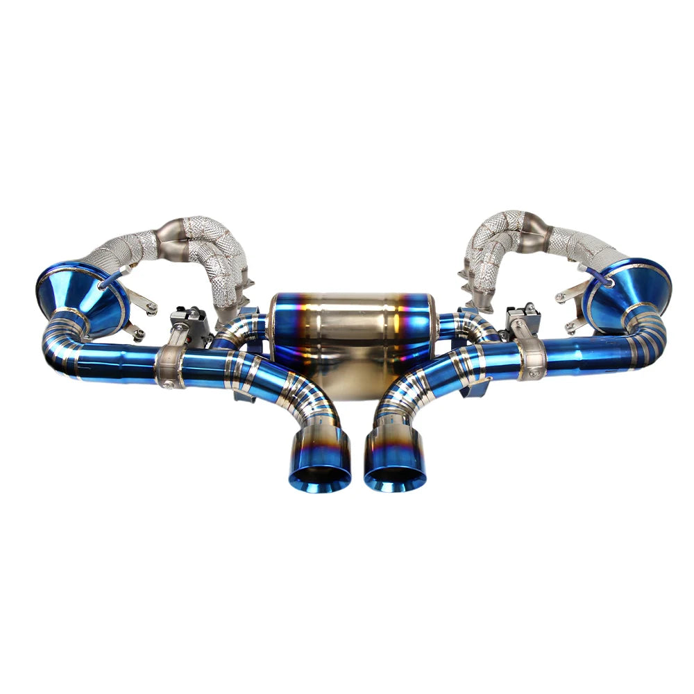 Porsche 911 992 GT3 / GT3 RS 4.0L Equal Length Long-Tube Headers with Titanium Valved Exhaust System